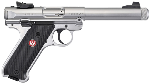 Ruger 40126 Mark IV Target 22 LR 5.50" 10+1 Satin Stainless Stainless Steel Slid